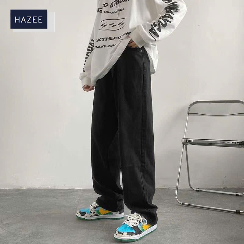 Quần Jean Nam ống Xuông HAZEE vải jean co giãn fom rộng cao cấp Z01