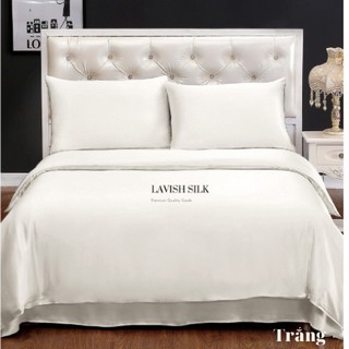 (Best Seller]Bộ Ga Gối Lụa Lavish Silk Cao Cấp Mát Lạnh Hàng Loại 1 nệm cao 10cm_chart chọn màu