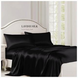 (Best Seller]Bộ Ga Gối Lụa Lavish Silk Cao Cấp Mát Lạnh Hàng Loại 1 nệm cao 10cm_chart chọn màu