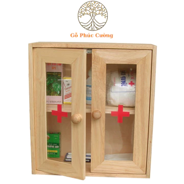Tủ Thuốc Y Tế Gia Đình Gỗ Đức Thành, Tủ Y Tế, Tủ Đựng Thuốc, Tủ Y Tế Gia Đình