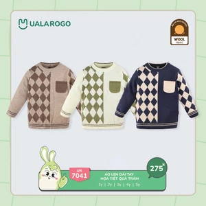Áo Len Dài Tay Cách Điệu, Đáng Yêu Cho Bé Trai, Bé Gái Uala Rogo UR7041, UR7042, UR7043, UR7044