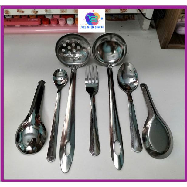 (HCM) Vá Múc Canh inox,Muỗng Nĩa Ăn Cơm inox Cao Cấp Anphacook | Shopee ...