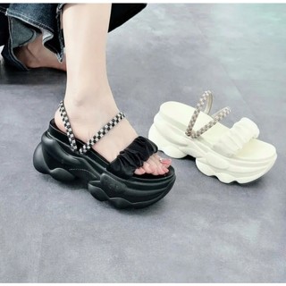 DÉP SANDAL BM QUAI NHÚN DÂY XOÀN 9CM SIÊU ÊM TÔN DÁNG nv1 USSS ÙA2