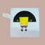 SpongeBob Gift Card - Thiệp bọt biển trang trí scrapbook, thiệp sinh nhật - Jasmine Handmade
