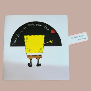 SpongeBob Gift Card - Thiệp bọt biển trang trí scrapbook, thiệp sinh nhật - Jasmine Handmade