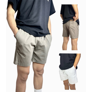 Quần Short KaKi Nam Form Đùi Cộc Vải KaKi Cao Cấp Cạp Chun Menswear Đen