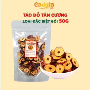 Táo Đỏ Tân Cương Cắt Lát Sấy Khô (Loại Đặc Biệt) - gói 50gr Đều Và Đẹp