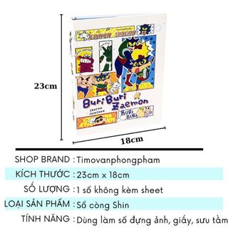 Binder A5 Chiikawa Sổ Rỗng Không Kèm Sheet Sổ Còng Đựng Ảnh Card Timo VPBL26