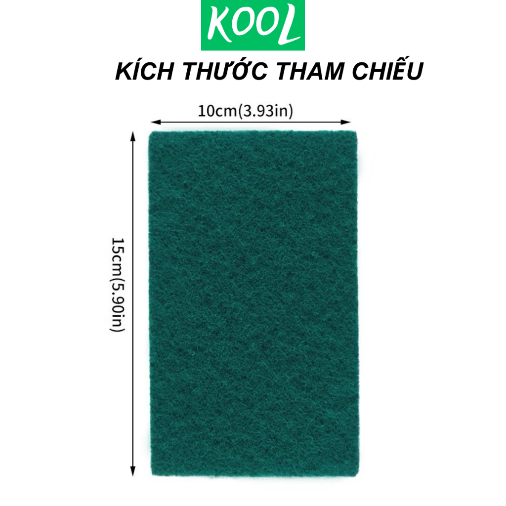 Miếng rửa chén cước xanh, chà xoong nồi KOOL - RB308N0
