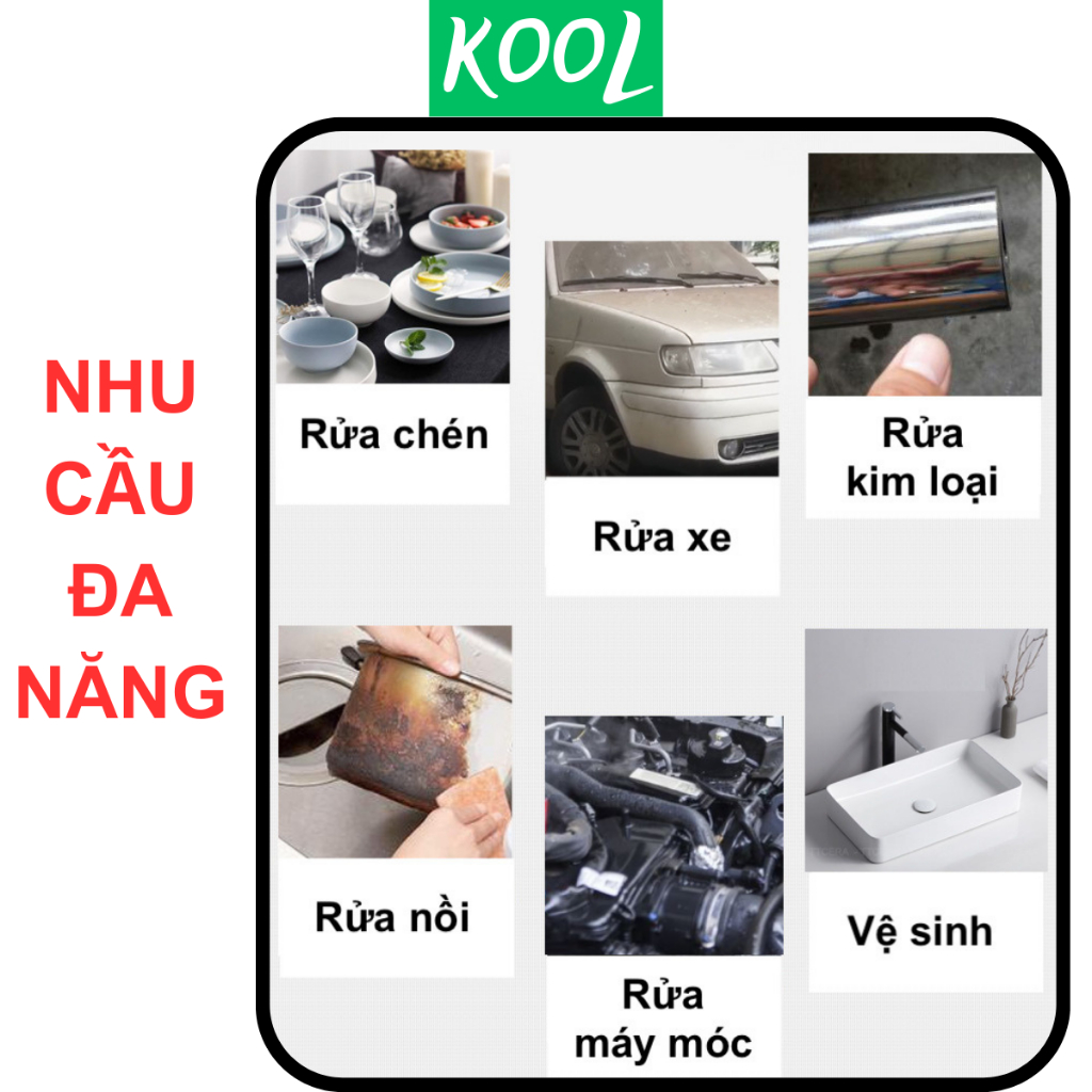Miếng rửa chén cước xanh, chà xoong nồi KOOL - RB308N0