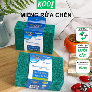 Miếng rửa chén cước xanh, chà xoong nồi KOOL - RB308N0