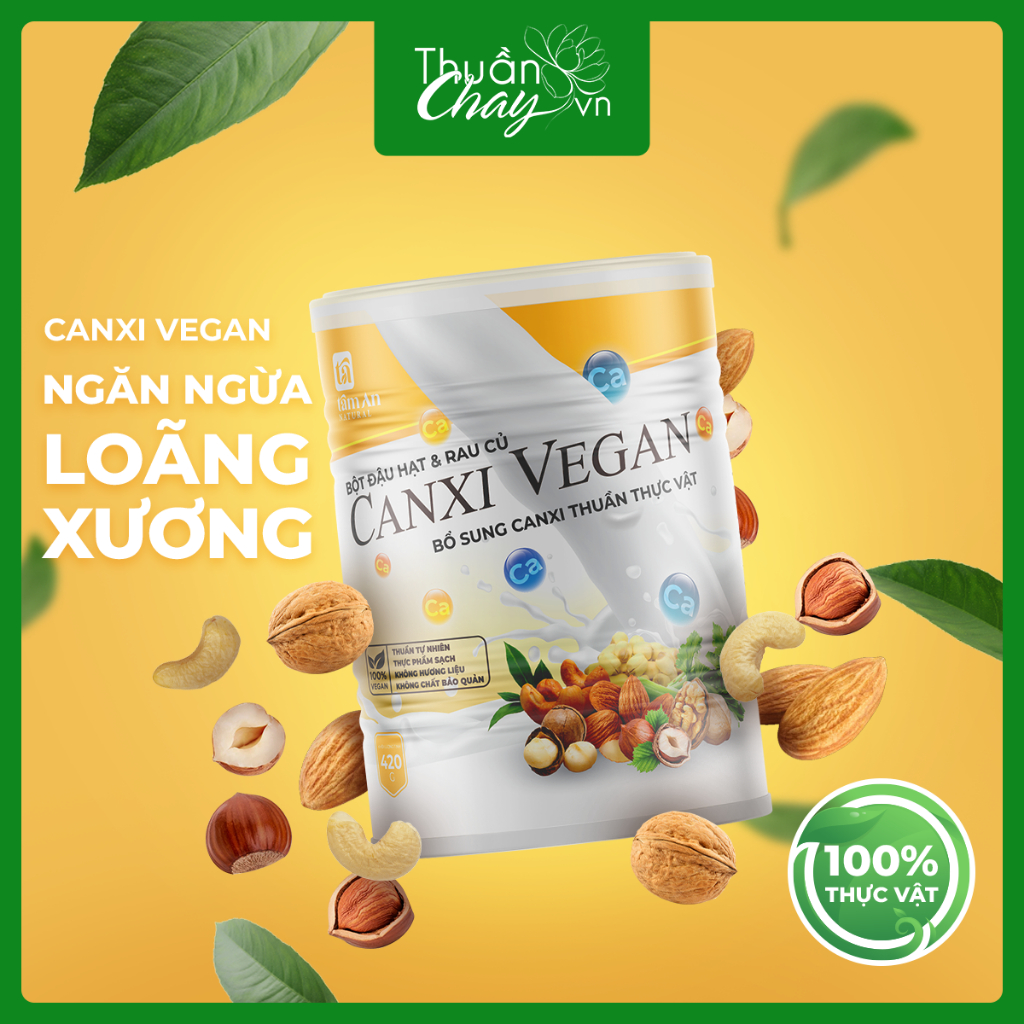 Canxi Vegan - 420g - Cung Cấp Canxi Thuần Thực Vât | Shopee Việt Nam