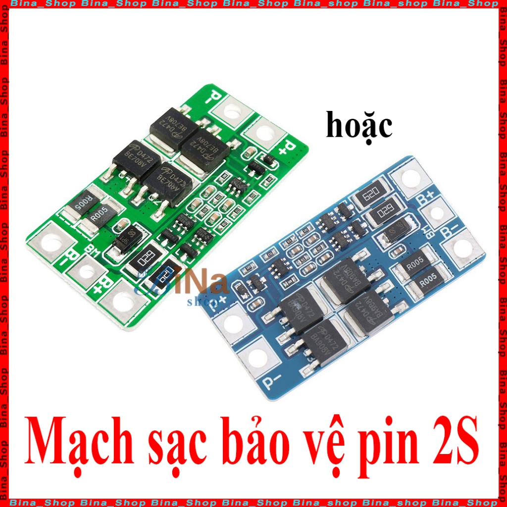 Mạch sạc bảo vệ và cân bằng pin 2S 20A 18650 LiFePo4 Li-ion | Shopee ...