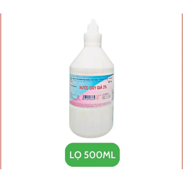 Nước Oxy già 3% lọ 500ml Chai to