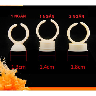 -Chum nhẫn NHỰA DẺO dùng đựng mực phun xăm, đựng keo gắn mi rất tiện dụng