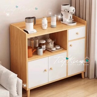 Tủ bếp gỗ để lò vi sóng Nội Thất Tiết Kiệm kebep221