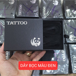 -Dây ni lông  màu xanh, đen đựng trong hộp cứng dùng bọc máy xăm, dây dài 80 cm