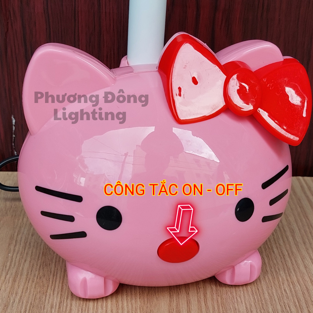 Đèn bàn học đèn đọc sách hình HELLO KITTY dành cho học sinh Kèm bóng LED 5W Trắng