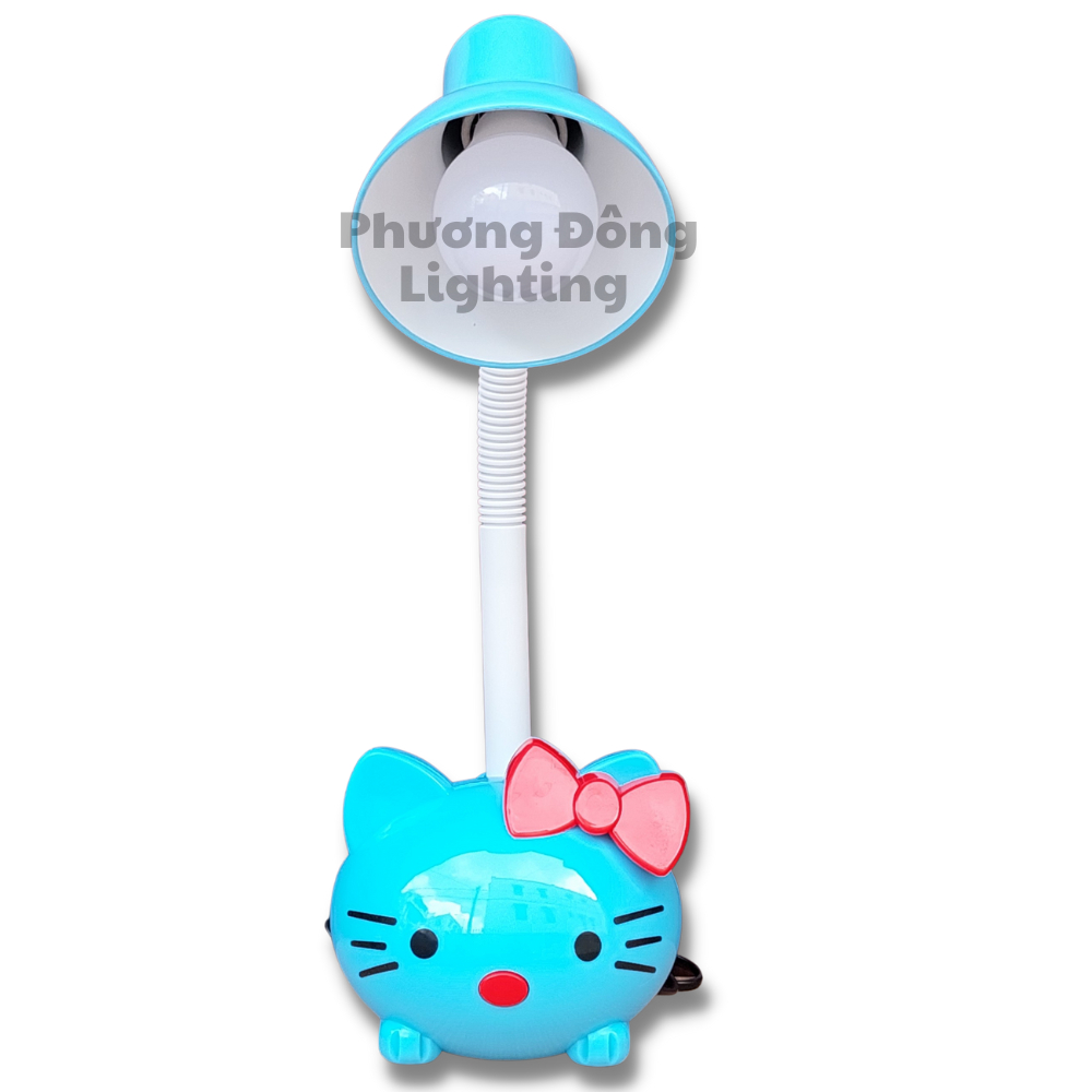 Đèn bàn học đèn đọc sách hình HELLO KITTY dành cho học sinh Kèm bóng LED 5W Trắng