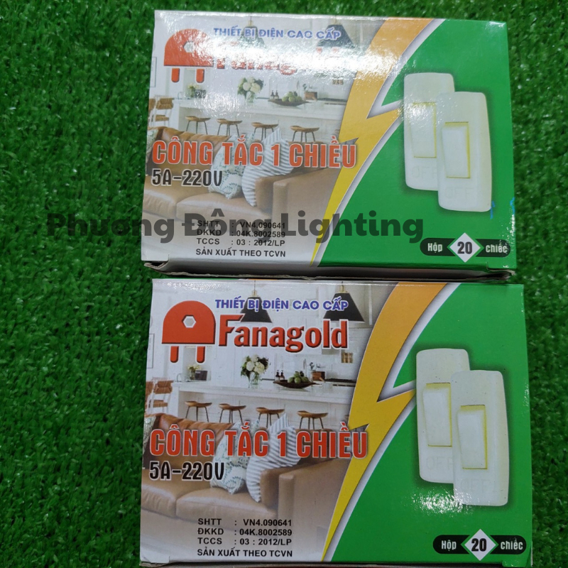 Công tắc treo (ngang) - công tắc 1 chiều nhựa ABS chống vỡ 220V - 1000W Thương hiệu Fanagold