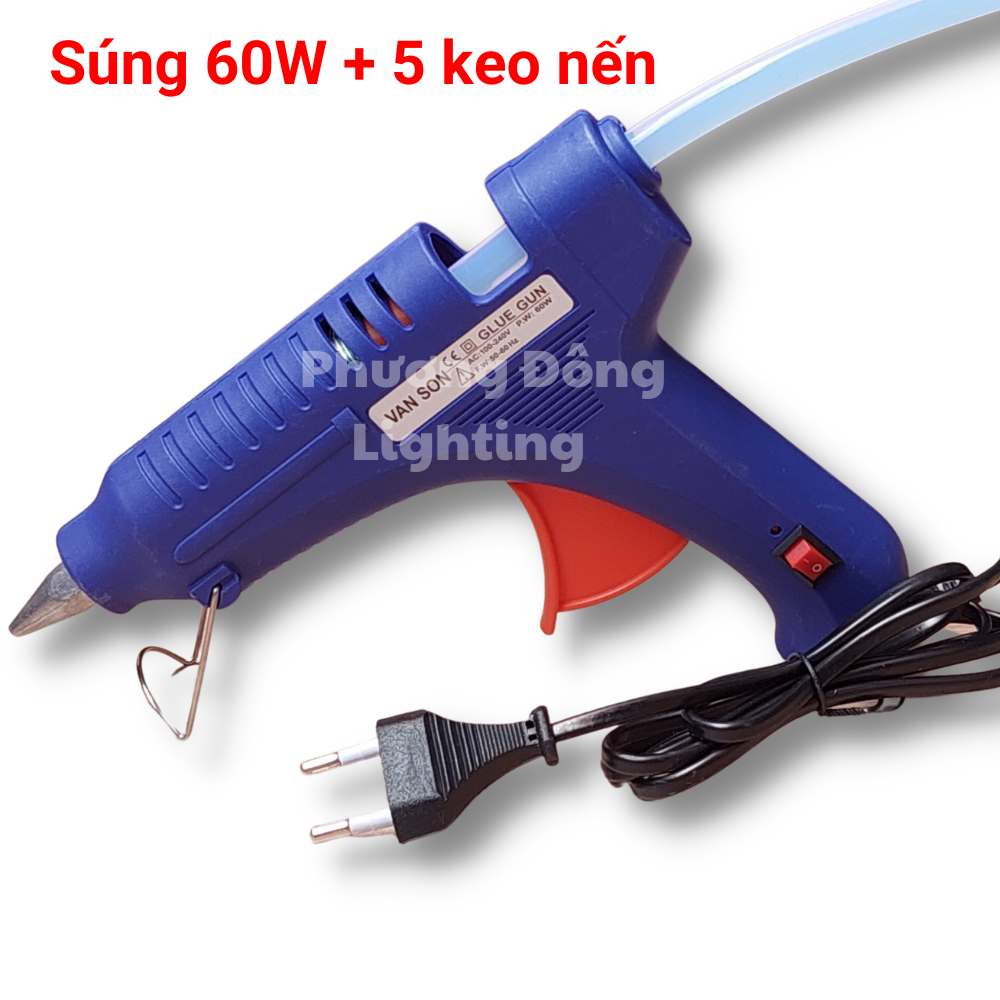 Máy bắn keo silicon 20w 60w 80W Tặng 5 keo nến