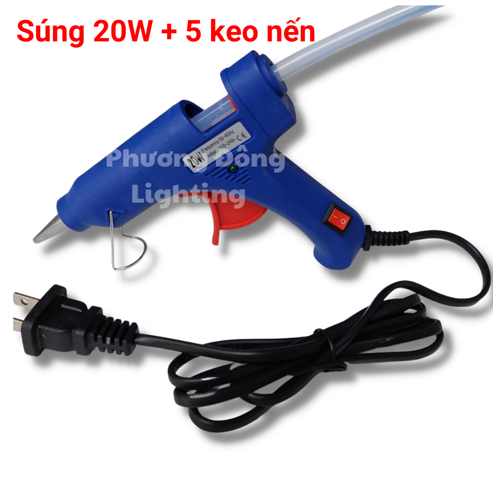 Máy bắn keo silicon 20w 60w 80W Tặng 5 keo nến