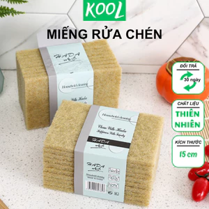 Miếng rửa chén sơ thiên nhiên, chà xoong nồi KOOL - RB308N2