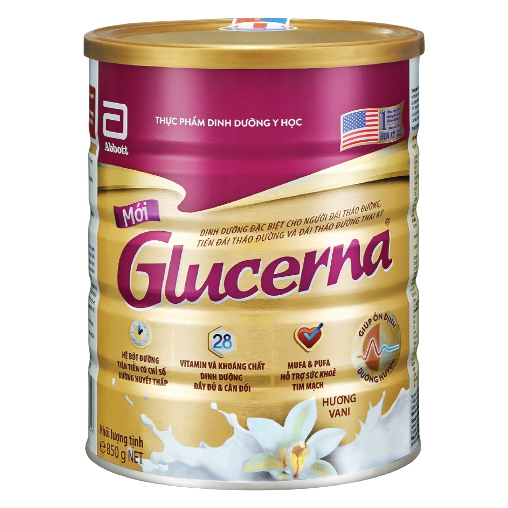Ảnh Sữa bột dành cho người bị tiểu đường Glucerna Abbott 850g 1