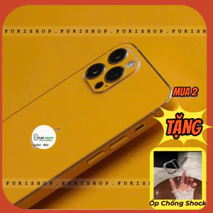 Miếng Dán Skin Mặt lưng Glossy Bumblebee Vàng Full Viền Dành cho 15 pro max 14 pro max 13 pro max 12 pro max 11 pro max