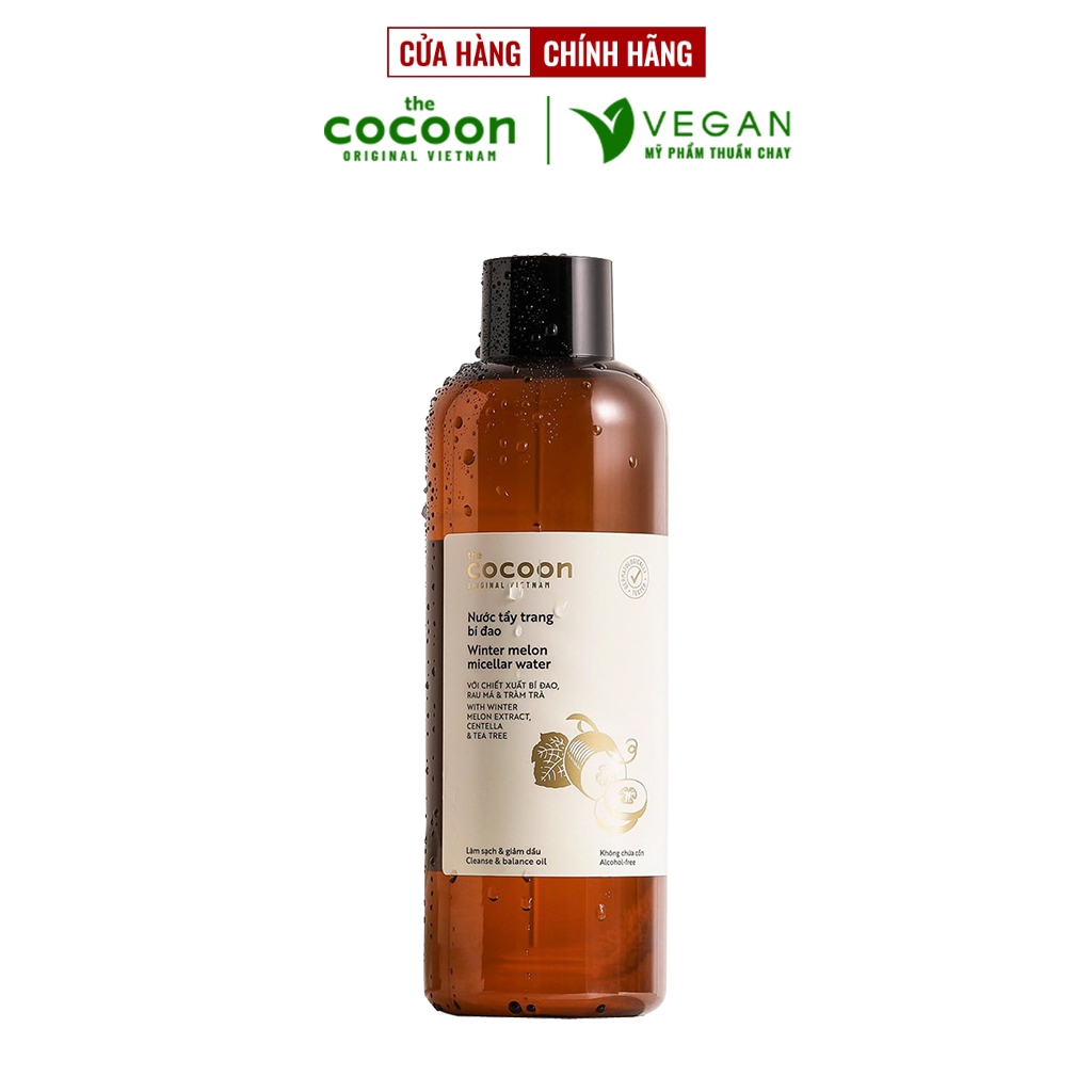 Ảnh Nước tẩy trang bí đao The Cocoon Vietnam 500ml thuần chay cho da dầu mụn 2