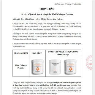Thực Phẩm Bảo Vệ Sức Khỏe Codeage Bột Codeage Multi Collagen Peptides 567g