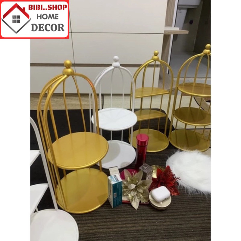 Kệ mỹ phẩm 3 tầng tròn 𝗦𝗼̛𝗻 𝗔𝗰𝗿𝘆𝗹𝗶𝗰 𝟮𝗞 𝗩𝗜𝗣 , Kệ đựng mỹ phẩm