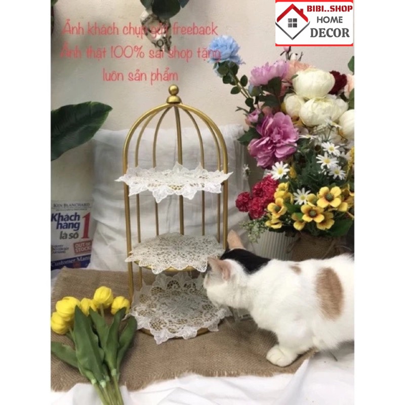 Kệ mỹ phẩm 3 tầng tròn 𝗦𝗼̛𝗻 𝗔𝗰𝗿𝘆𝗹𝗶𝗰 𝟮𝗞 𝗩𝗜𝗣 , Kệ đựng mỹ phẩm