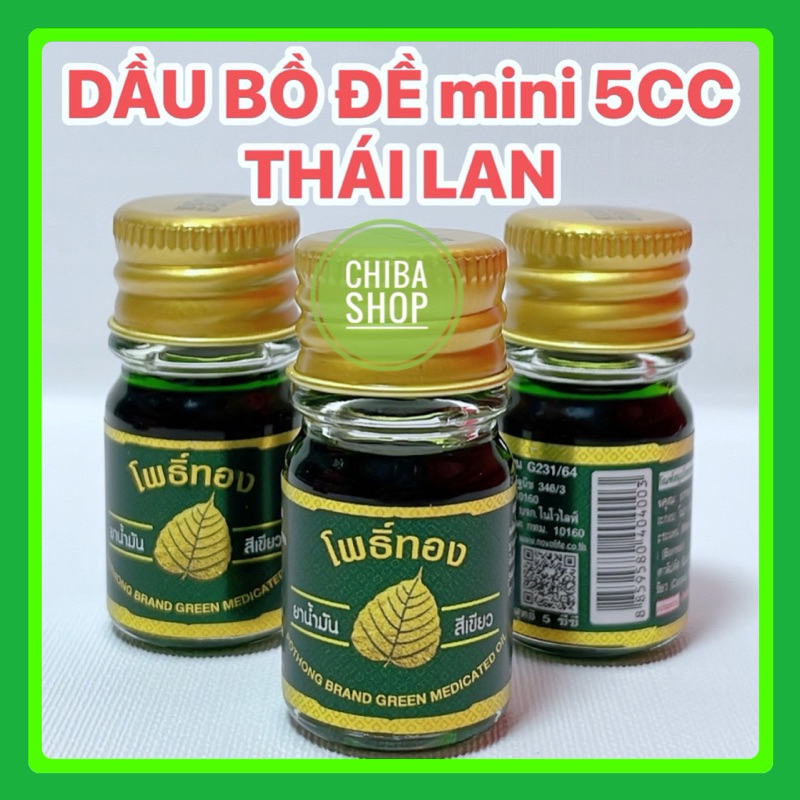 COMBO 2chai Dầu bồ đề nước 5cc Chính Hãng Thái Lan