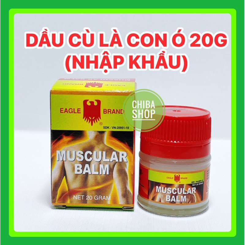 Dầu Cù Là Con Ó Đỏ [Cty Nhập Khẩu] Eagle Brand Singapore Lọ 20g