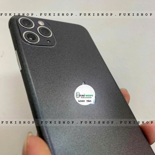 Miếng dán Skin Mặt Lưng Màu Titan Đen FULL VIỀN Dành cho 15 pro max 14 pro max 13 pro max 12 pro max  - FukiShop