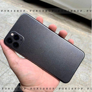 Miếng dán Skin Mặt Lưng Màu Titan Đen FULL VIỀN Dành cho 15 pro max 14 pro max 13 pro max 12 pro max  - FukiShop