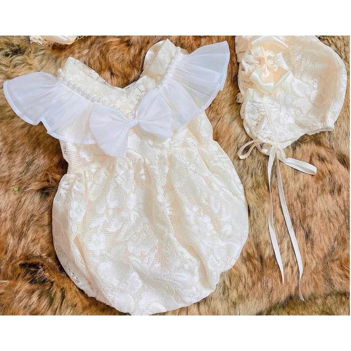 M2-Set body đầy tháng kèm giày,Váy Bé Gái Thiết Kế Chất Mát, Đầm Em Bé, Body Hè Cho Bé