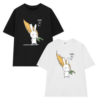 Áo thun Thỏ 7 màu hot trend dễ thương, Áo phông unisex nam nữ form rộng tay lỡ thời trang cute chất thun mềm mịn mỏng