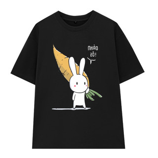 Áo thun Thỏ 7 màu hot trend dễ thương, Áo phông unisex nam nữ form rộng tay lỡ thời trang cute chất thun mềm mịn mỏng