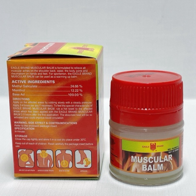 Dầu Cù Là Con Ó Đỏ [Cty Nhập Khẩu] Eagle Brand Singapore Lọ 20g