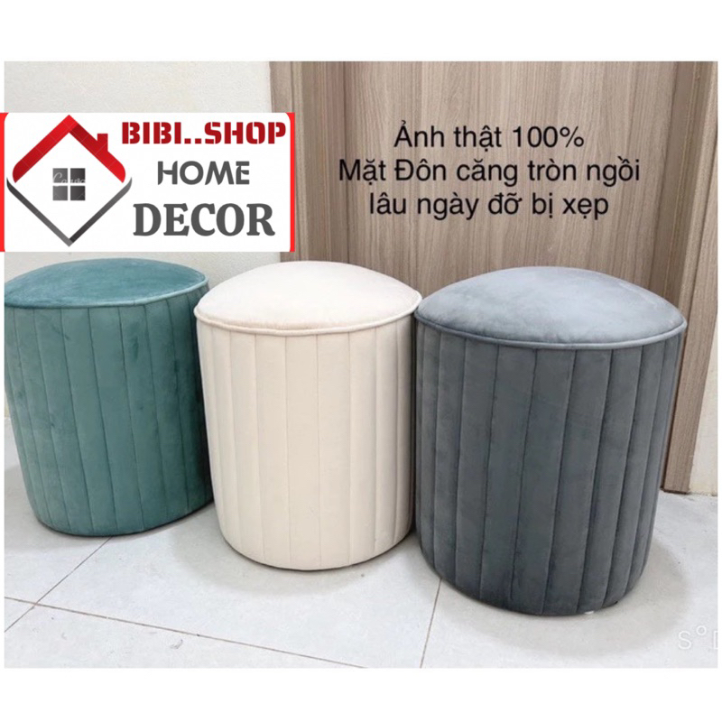 Ghế Ngồi Trang Điểm Đôn Tròn Sofa – Ghế Đôn Phòng Ngủ