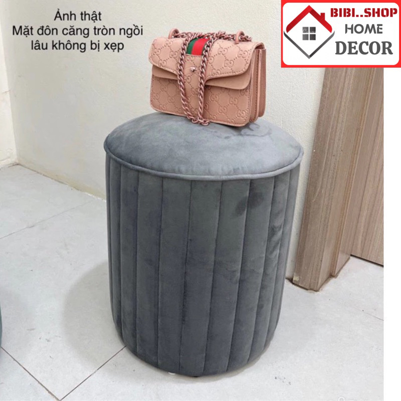 Ghế Ngồi Trang Điểm Đôn Tròn Sofa – Ghế Đôn Phòng Ngủ
