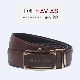 LUXMO HAVIAS dây thắt lưng nam kiểu dáng sang trọng da bò thật cao cấp