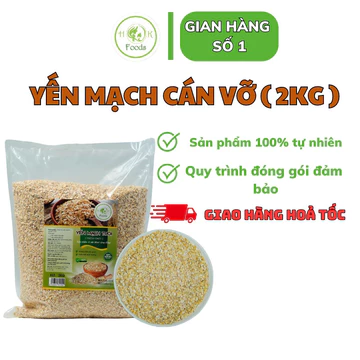2kg Yến mạch Úc Tươi cán vỡ ăn liền - Túi 2kg Yến mạch úc