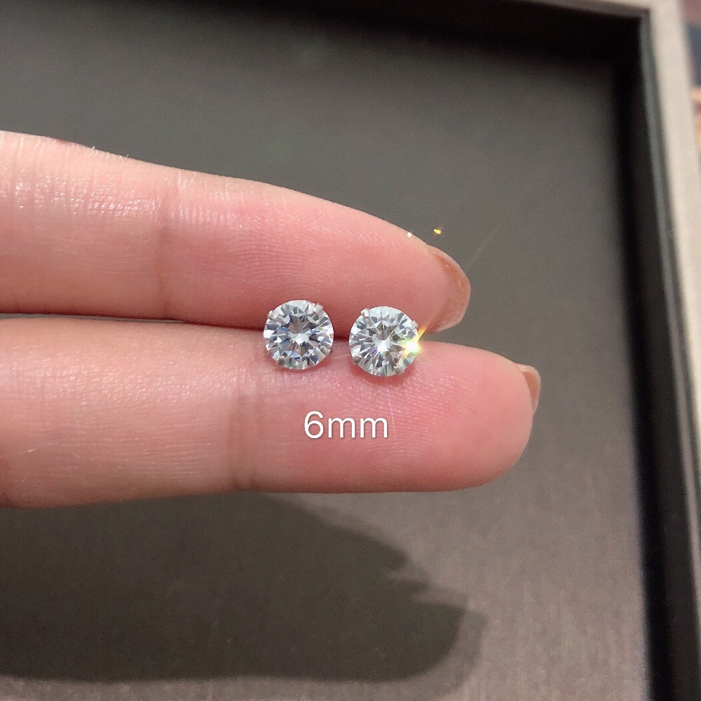 Khuyên tai đính nụ đá bạc 925 đẹp cho nữ phụ kiện trang sức không gỉ DE MERCI Accessories - BT99