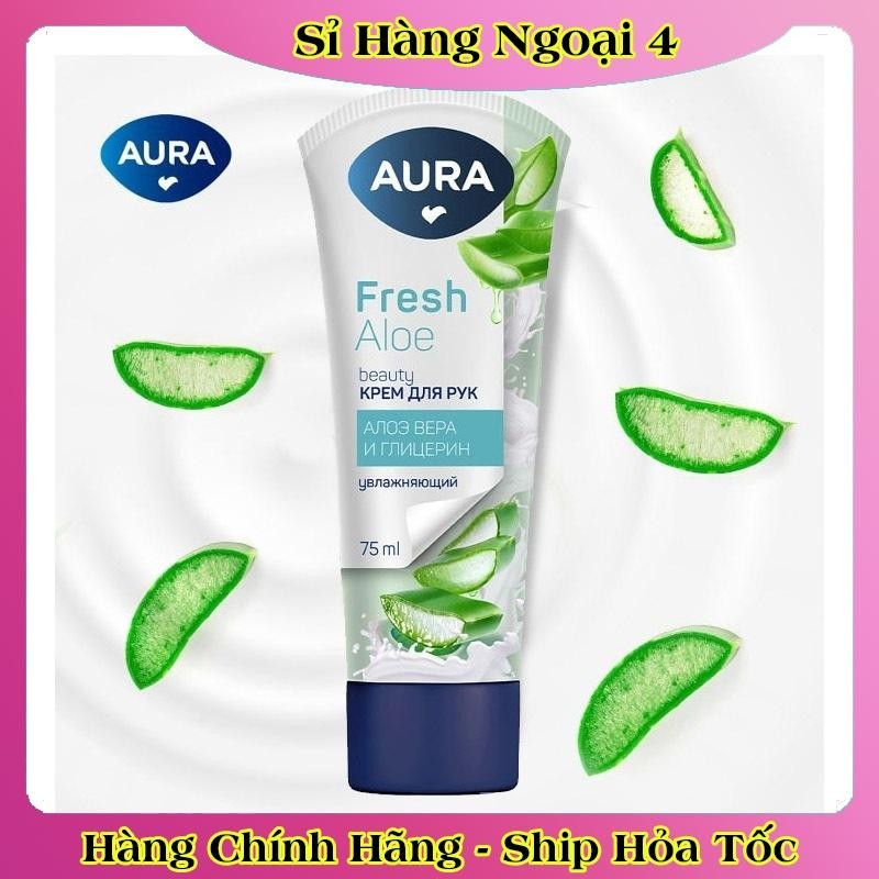 [MẪU MỚI] Kem dưỡng tay Aura 75ml dưỡng ẩm và chống lão hóa của Nga