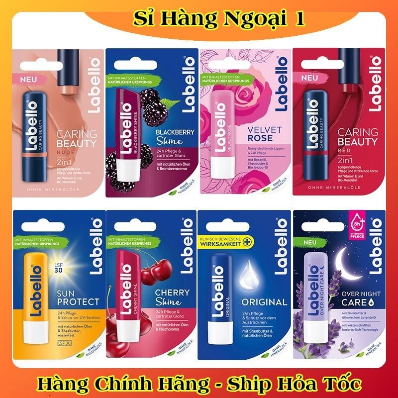 [auth] Son dưỡng môi căng mọng, mềm mịn Labello Đức [Hàng nội địa Đức Đủ Bill] [Hot]