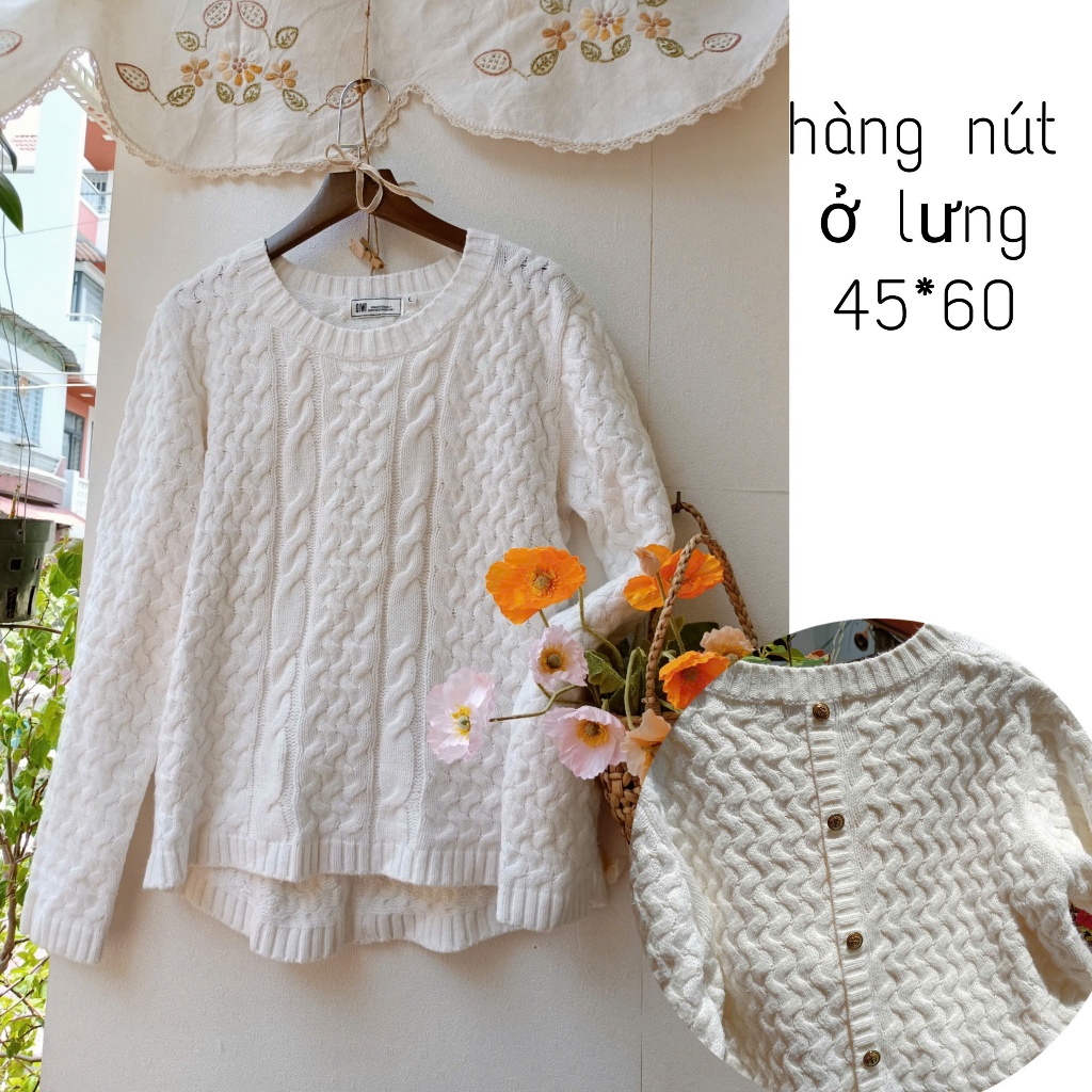 [ update tháng 9/24] áo len thừng, lưới, lông style vintage, tiểu thư ...
