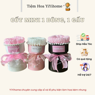 Cốt Mini 1 Bông, 1 Thú Quà Tặng Người Yêu, Bạn Bè, Người Thân DIY Handmade YiYihome